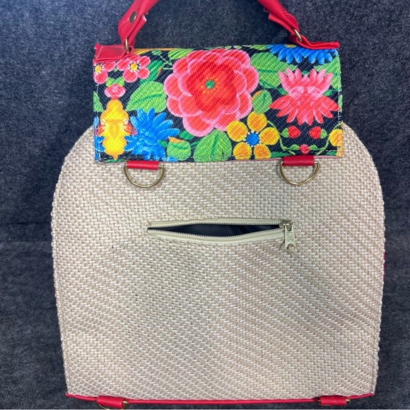 Embroidered Native Mexican Handmade Handbag -Maria Jute - Picture 9 of 11